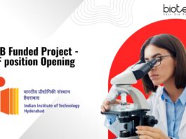 SERB Funded Project - JRF position Opening