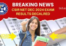 Results For CSIR NET Dec 2024