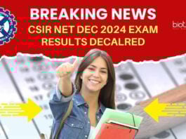 Results For CSIR NET Dec 2024