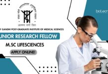 SGPGIMS MSc Life Science JRF Recruitment  - Attend Walk-In