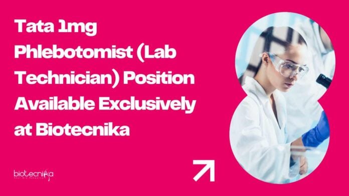 Tata 1mg Phlebotomist (Lab Technician)
