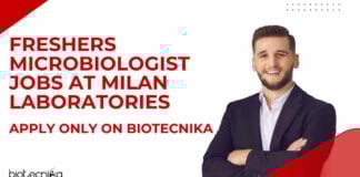 Freshers Microbiologist Jobs at Milan Laboratories