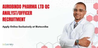 Aurobindo Pharma QC Jobs
