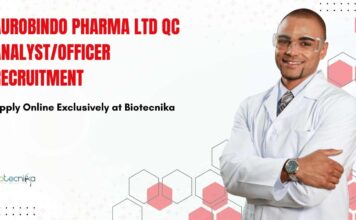Aurobindo Pharma QC Jobs