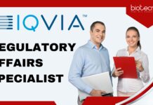 Regulatory Affairs Specialist at IQVIA, BSc Life Science Apply Online Regulatory Affairs Specialist at IQVIA, BSc Life Science candidates can apply!