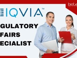 Regulatory Affairs Specialist at IQVIA, BSc Life Science candidates can apply!