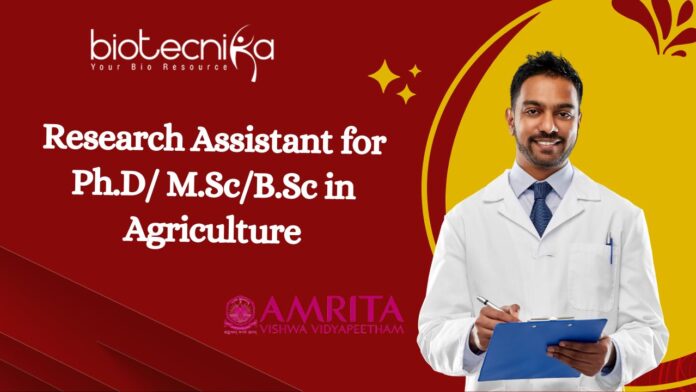 Research Assistant at Amrita School