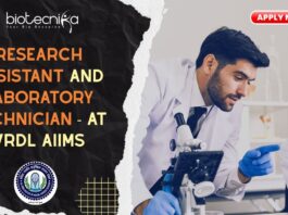 Research Assistant and Laboratory Technician - at VRDL AIIMS