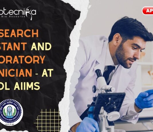 Research Assistant and Laboratory Technician - at VRDL AIIMS