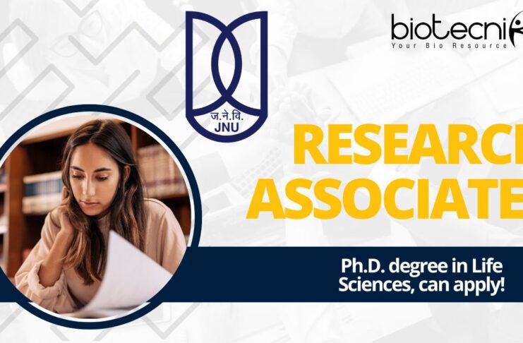 Research Associate I (RA-I) - DBT Project at Jawaharlal Nehru University (JNU), Ph.D. degree in Life Sciences, can apply!