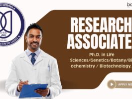 Research Associate vacancy at JNU School of Life Sciences, 58,000- PM, Apply online!