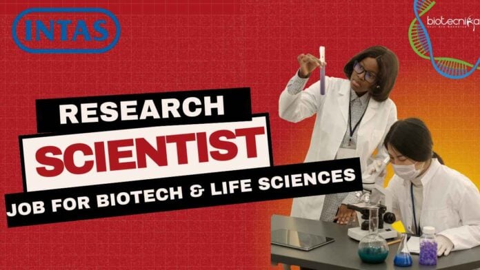 Research Scientist Job at Intas