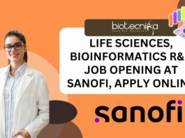 Bioinformatics R&D Job Opening at Sanofi