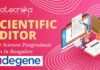 Scientific Editor Job at Indegene Life Sciences Postgraduate Jobs In Bangalore - Apply Now!