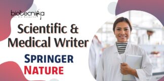 _Scientific & Medical Writer Job at Springer Nature – BSc in Life Science Candidates Apply Now
