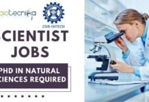 Scientist Jobs at CSIR-IMTECH PhD in Natural Sciences