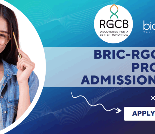 BRIC-RGCB PhD Program Admissions 2025
