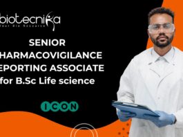 Senior Pharmacovigilance Reporting Associate