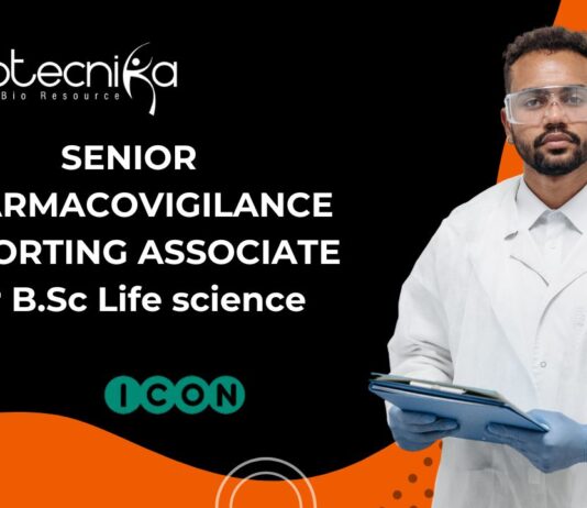 Senior Pharmacovigilance Reporting Associate