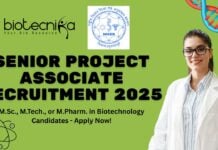 Senior Project Associate Recruitment 2025 at NISER Bhubaneswar