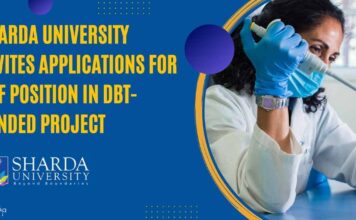 Sharda University Invites Applications For JRF Position in DBT-Funded Project Sharda University JRF Position