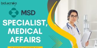 Specialist, Medical Affairs - MSD, Life Science candidates can apply!