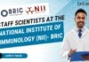 Staff Scientists at the National Institute of Immunology (NII)- BRIC, Apply Online!
