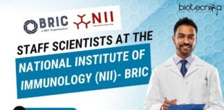 Staff Scientists at the National Institute of Immunology (NII)- BRIC, Apply Online!