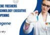 Syngene Freshers Biotechnology Job Opening