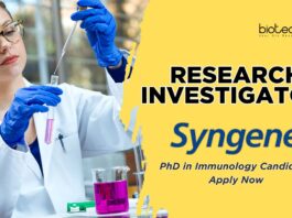 Syngene Research Investigator Job – PhD in Immunology Candidates Apply Now