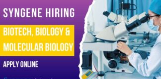 Syngene Molecular Biology Job