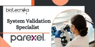 System Validation Specialist Job at Parexel | BSc Biological Science Candidates Apply Now