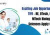 TIFR Mumbai Biotech JRF Job Opening