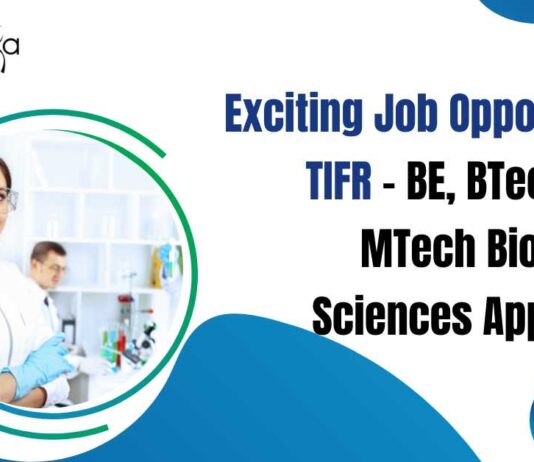 TIFR Mumbai Biotech JRF Job Opening