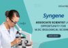 Syngene M.Sc Biological Science Job as an Associate Scientist!