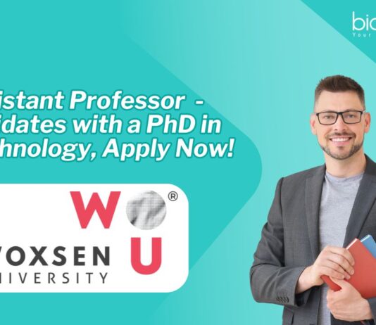 Assistant Professor - Candidates with a PhD in Biotechnology, Apply Now!