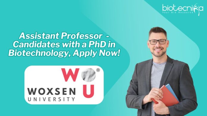 Assistant Professor - Candidates with a PhD in Biotechnology, Apply Now!