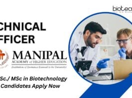 Technical Officer Job at KMC Mangalore, MAHE – B.Sc./ MSc in Biotechnology Candidates Apply Now 