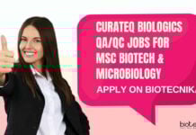 CuraTeQ Biologics QA/QC Jobs