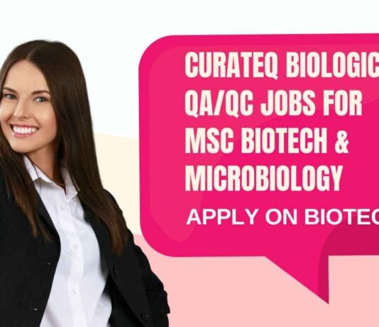 CuraTeQ Biologics QA/QC Jobs