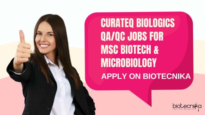 CuraTeQ Biologics QA/QC Jobs