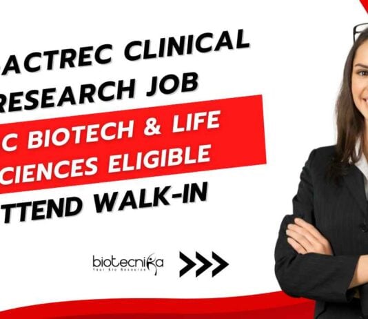 TMC-ACTREC Clinical Research Jobs