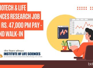 ILS Biotech & Life Sciences Research Job With Rs. 47,000 pm Pay - Attend Walk-In