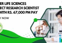PGIMER Life Sciences Project Job