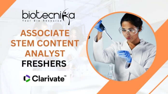 Associate STEM Content Analyst Freshers