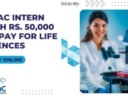 BIRAC Life Sciences Intern With Rs. 50,000 pm Pay, Apply Online