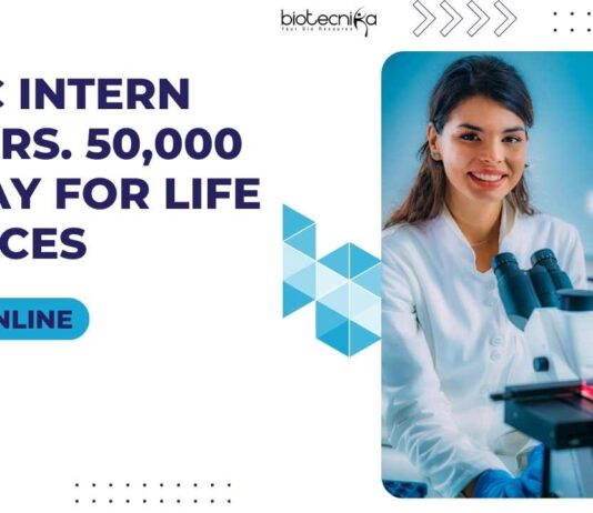 BIRAC Life Sciences Intern With Rs. 50,000 pm Pay, Apply Online