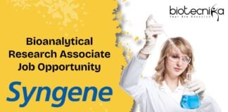 Bioanalytical Research Associate Job Opportunity