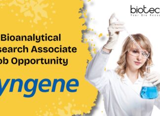 Bioanalytical Research Associate Job Opportunity
