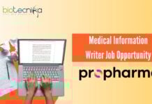 Medical Information Writer Job Opportunity